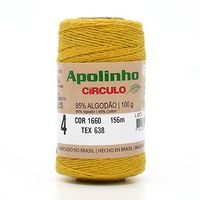 Barbante Apolinho nº 4 100g 1660 amarelo