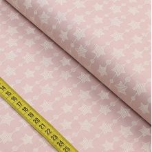 Tecido Estampado Para Patchwork - Doce de Coco : Estrelinhas Rosa Bebê (0,50x1,40)