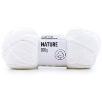 Fio Nature Pingouin 100g - 100% Algodão 0002 branco