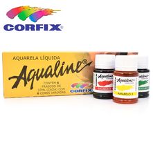 Aquarela Líquida Aqualine Corfix - Estojo com 6 Cores