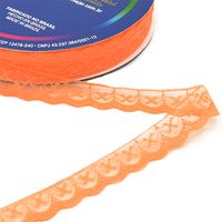 Renda de Nylon Najar 21mm - 50 Metros 85 laranja neon