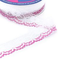 Renda de Nylon Bicolor Najar 37mm - 50 Metros 30 bispo
