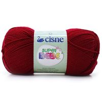 Fio Cisne Super Bebê 100g 280 vermelho escuro