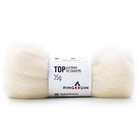 Lã para Feltragem TOP Pingouin - 25g 0004 cru