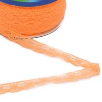 Renda de Nylon Najar 10mm - 50 Metros 85 laranja neon