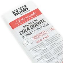 Bastão de Cola Quente Grosso Transparente TekBond 1kg