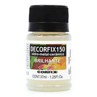 Tinta Decorfix 150 Brilhante 37ml - Metal, Vidro e Cerâmica 300 incolor