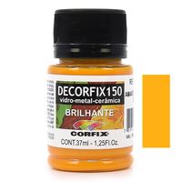 Tinta Decorfix 150 Brilhante 37ml - Metal, Vidro e Cerâmica 308 amarelo ouro