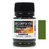Tinta Decorfix 150 Brilhante 37ml - Metal, Vidro e Cerâmica 333 verde musgo