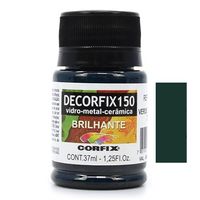 Tinta Decorfix 150 Brilhante 37ml - Metal, Vidro e Cerâmica 373 verde esmeralda