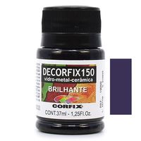 Tinta Decorfix 150 Brilhante 37ml - Metal, Vidro e Cerâmica 329 violeta