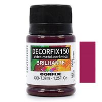 Tinta Decorfix 150 Brilhante 37ml - Metal, Vidro e Cerâmica 444 laca magenta