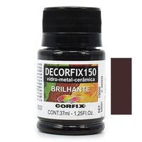 Tinta Decorfix 150 Brilhante 37ml - Metal, Vidro e Cerâmica 440 marrom âmbar