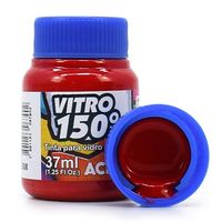 Tinta Vitro 150° Acrilex 37ml 508 - vermelho escarlate