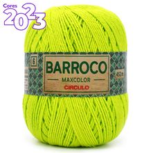 Barbante Barroco MaxColor nº 6 400g - 5583 Verde Limão