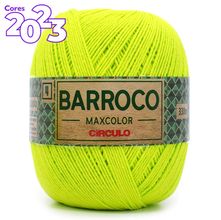 Barbante Barroco MaxColor nº 4 200g - 5583 Verde Limão