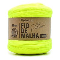 Fio de Malha Premium Fischer Cores Especiais - 140 Metros 81 amarelo neon especial