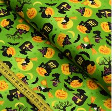 Tecido Estampado para Patchwork - Halloween : Gato Preto (0,50x1,50)