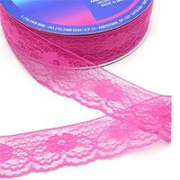 Renda de Nylon Najar 37mm - 50 Metros 66 pink