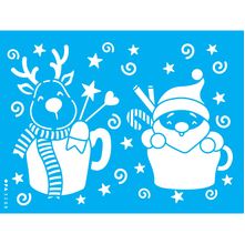 Stencil Opa 15 X 20 cm - Natal na Caneca - 3288