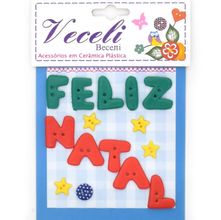 Botão Feito a Mão Veceli - Kit Feliz Natal