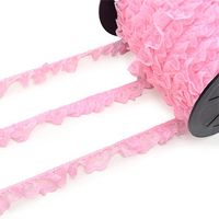 Renda de Nylon Franzida Najar 21mm - 50 Metros 03 rosa bebê