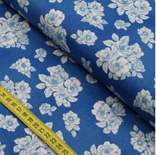 Tecido Estampado para Patchwork - Provençal : Floral Azul (0,50x1,40)