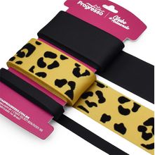 Kit Fita Gorgurão Linha Velvet Animal Print - 10 e 38mm 3 metros