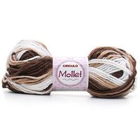 Lã Mollet Mesclado 40g 9687 caravela