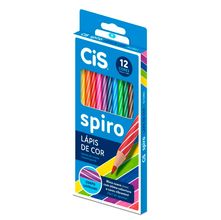 Lápis de Cor CIS Spiro - 12 Cores