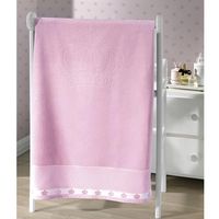 Toalha de Banho Para Bordar Velour Jacquard Baby Classic - Döhler 2861 rosa