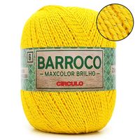 Barbante Barroco MaxColor Brilho nº 6 200g 1289 - amarelo