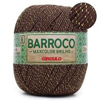 Barbante Barroco MaxColor Brilho nº 6 200g 7311 - marrom