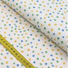 Tecido Estampado para Patchwork - Brasilidade Põe na Mesa Decor Poá Coloridos (0,50x1,40)