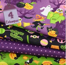 Kit de Tecido New Halloween (30x70) 4 Estampas