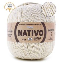 Barbante Nativo São João Brilho Ouro n° 6 700g