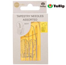 Kit Agulhas Tapestry Ponta Curva para Bordar Tapeçaria Tulip - 4 Unidades