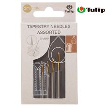 Kit Agulhas Tapestry Ponta Reta para Bordar Tapeçaria Tulip - 4 Unidades