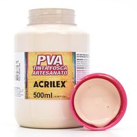 Tinta PVA Fosca para Artesanato 500ml - Acrilex 817 - areia