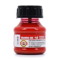 Tinta Nanquim Drawing Ink - Koh-I-Noor  Vermelho