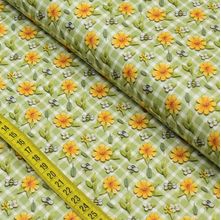 Tecido Estampado para Patchwork - Picnic : Mini Floral Verde (0,50x1,40)