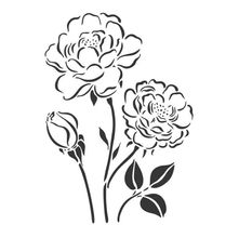 Stencil Arte Fácil 18 x 23 cm - ST-848 Flores