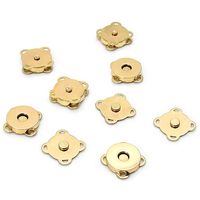 Botão Magnético Círculo 18mm - 6 Unidades Dourado