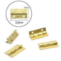Junção (Dobradiça) 26 x 15 mm - 4 unidades Latão