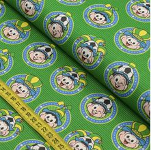 Tecido Estampado para Patchwork - Turma da Mônica : Brasão da Turma (0,50x1,40)