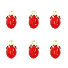 Pingente Coleção Frutas : Tomate - 6 Unidades