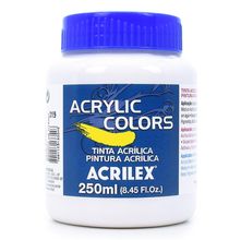 Tinta Acrílica Acrylic Colors Acrilex 250ml - 319 Branco de Titâneo