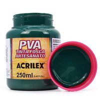 Tinta PVA Fosca para Artesanato 250ml - Acrilex 511 - verde bandeira