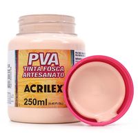 Tinta PVA Fosca para Artesanato 250ml - Acrilex 538 - amarelo pele/pêssego