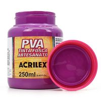 Tinta PVA Fosca para Artesanato 250ml - Acrilex 549 - magenta